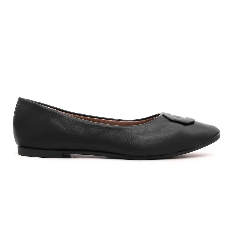 Ladies shoes with sleek lines look modern -Black Pumps WN0864