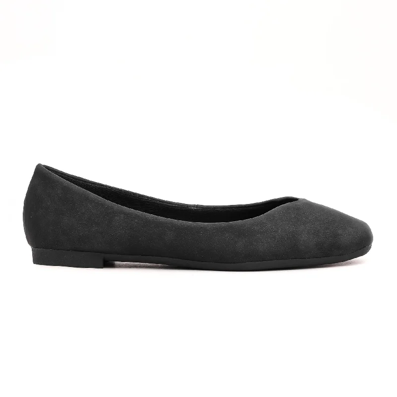 Ladies shoes for chic evenings glow quietly -Black Pumps WN0920