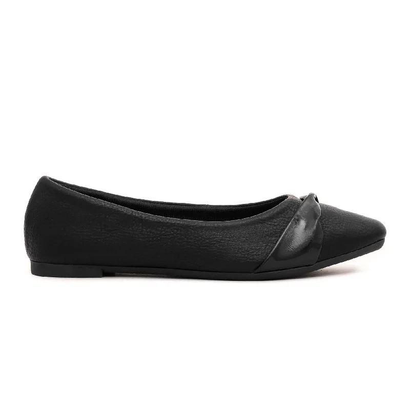 Ladies shoes with non-slip soles stay steady -Black Pumps WN0929