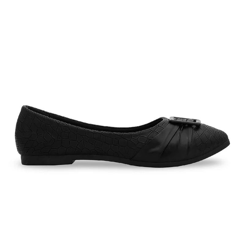 Ladies shoes for petites fit just right -Black Pumps WN0959