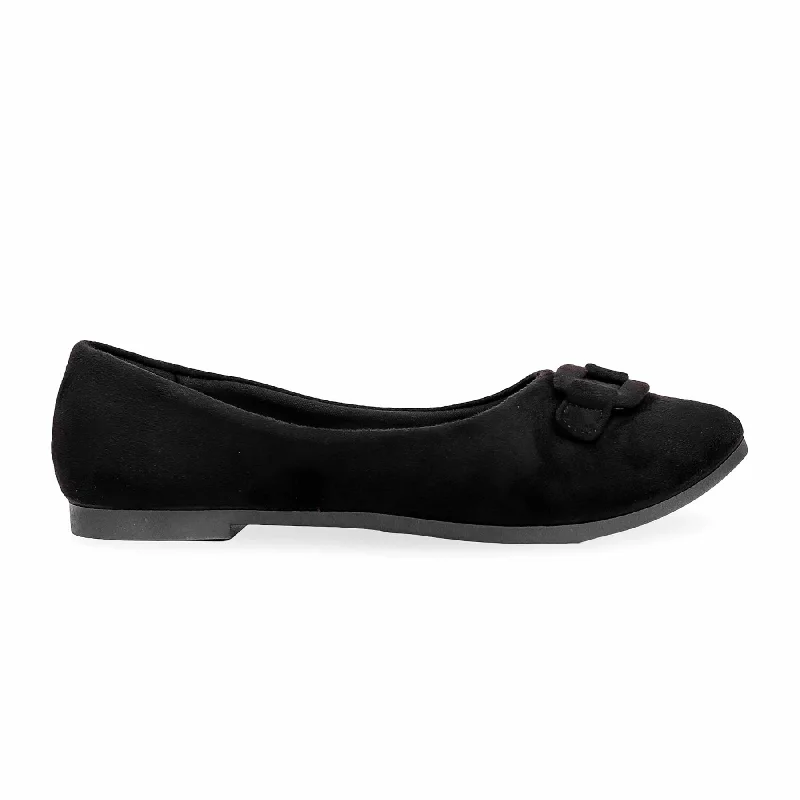 Ladies shoes with high arches support well -Black Pumps WN0963