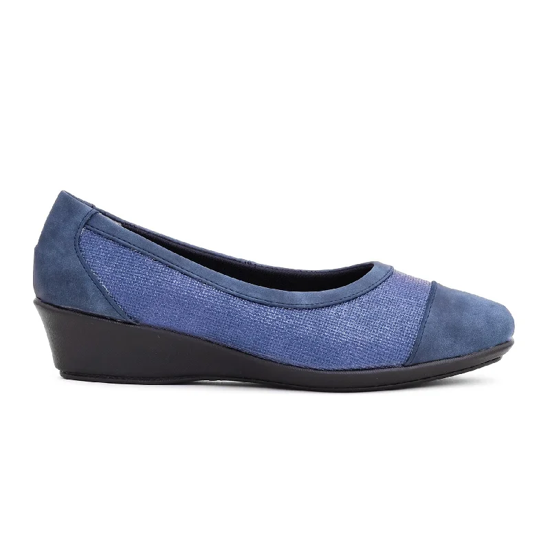 Ladies shoes for long walks support fully -Blue Pumps WN4261