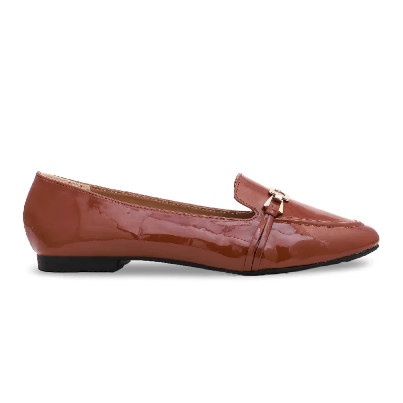 Ladies shoes with breathable linings stay fresh -Brown Pumps WN0787