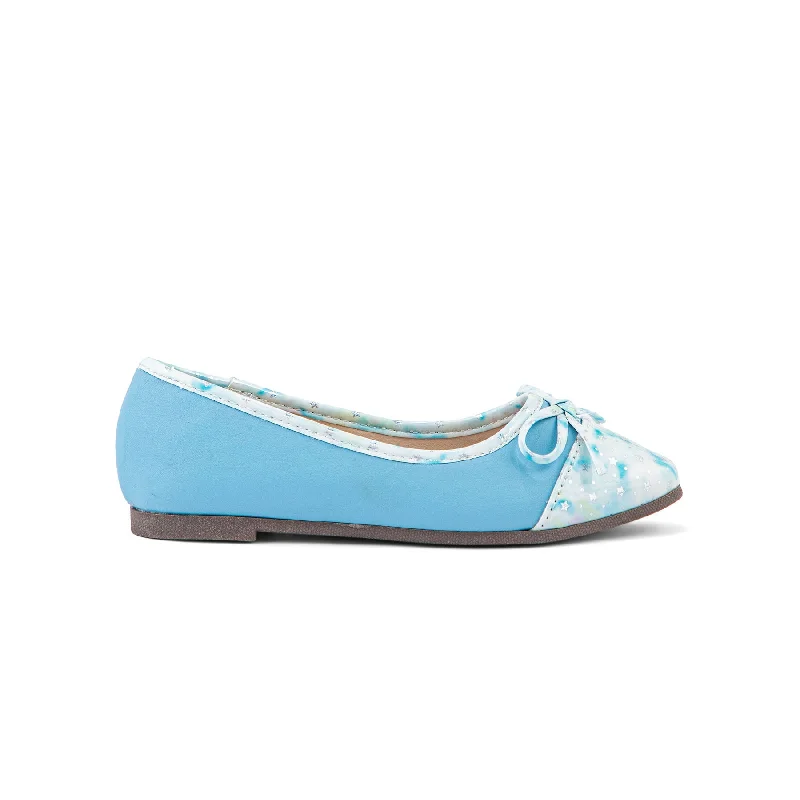 Ladies shoes with sturdy bases stay firm -Girls Blue Casual Pumps KD2401