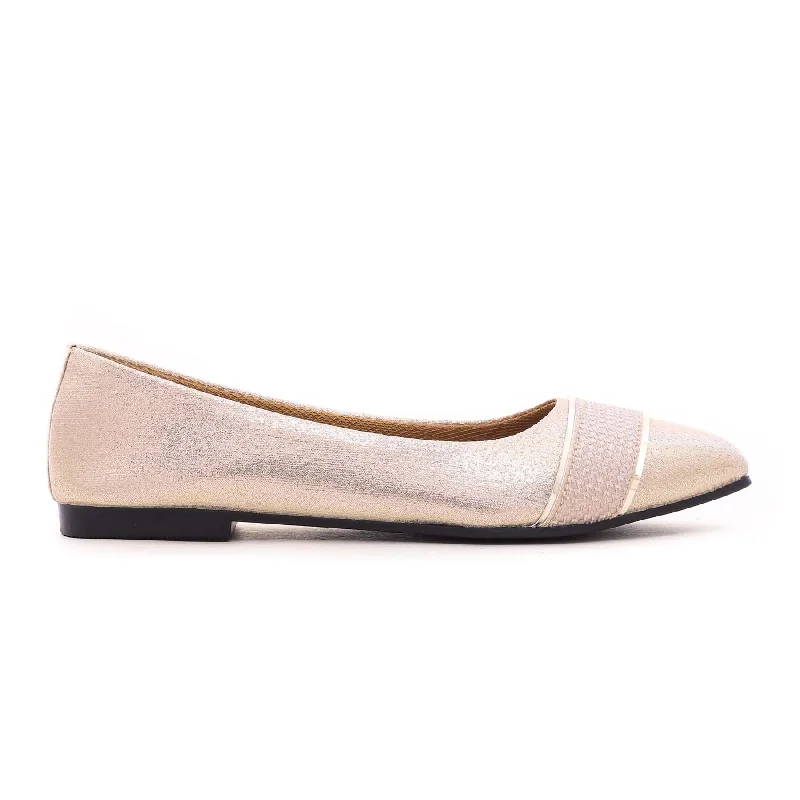 Ladies shoes featuring pastel colors soften looks -Golden Pumps WN0816