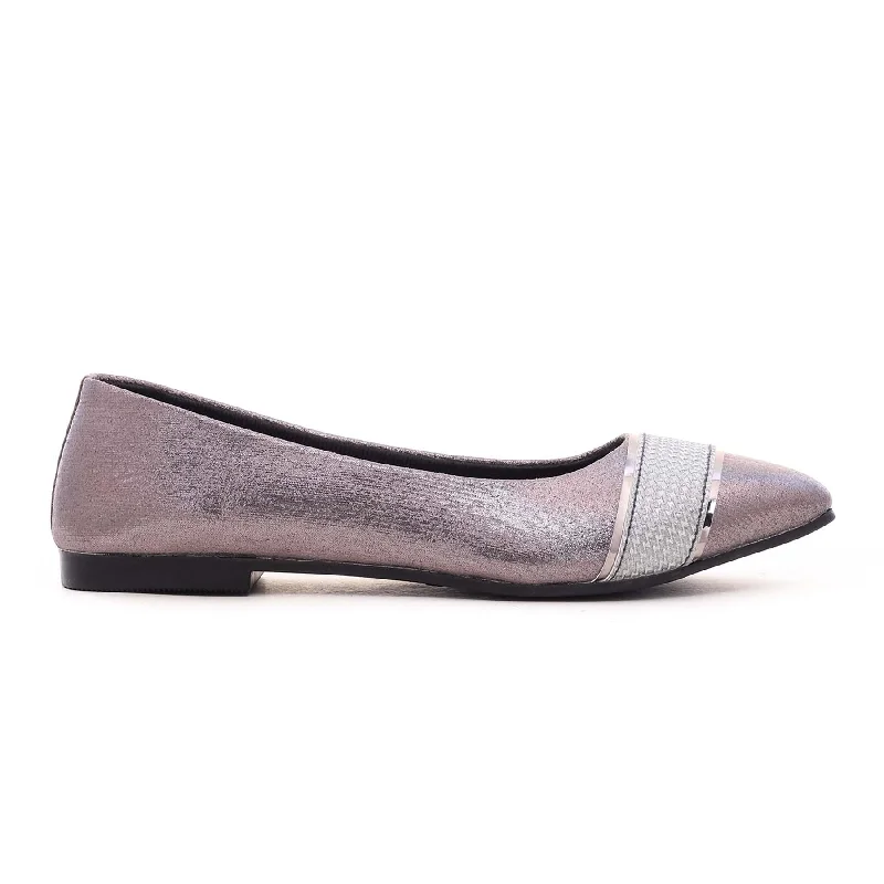 Ladies shoes for wide feet fit comfortably -Grey Pumps WN0816