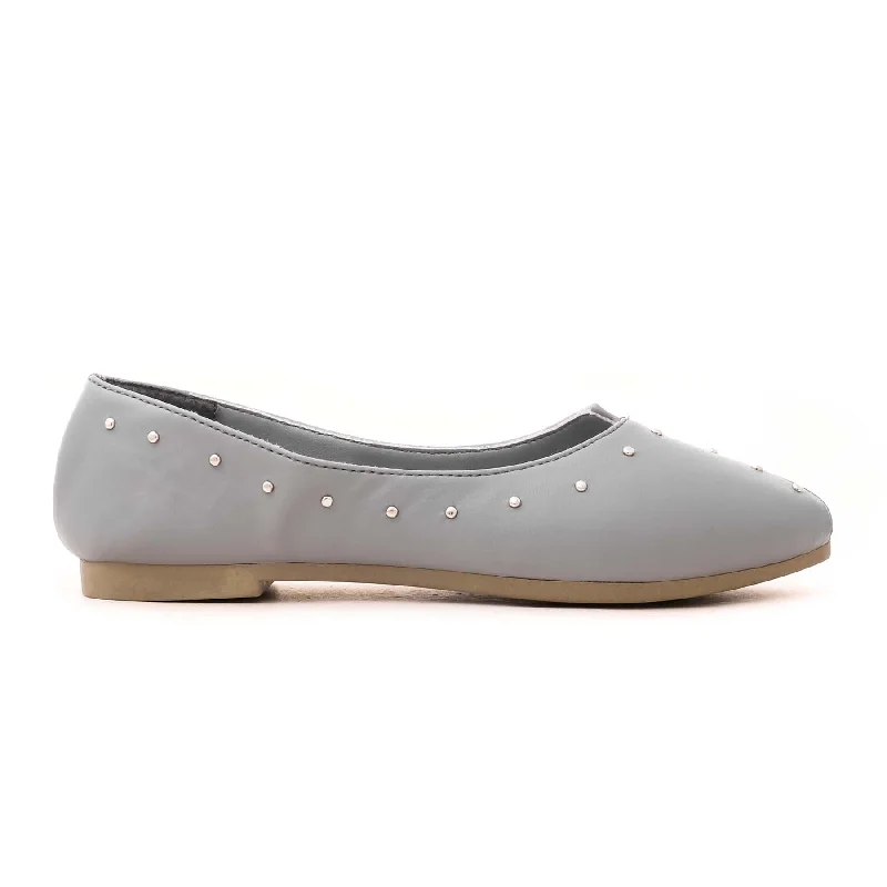 Ladies shoes with classic pumps suit all -Grey Pumps WN0904