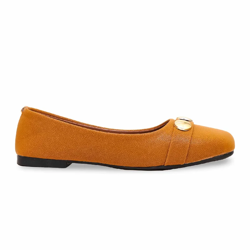 Ladies shoes with bright hues lift moods -Mustard Pumps WN0986