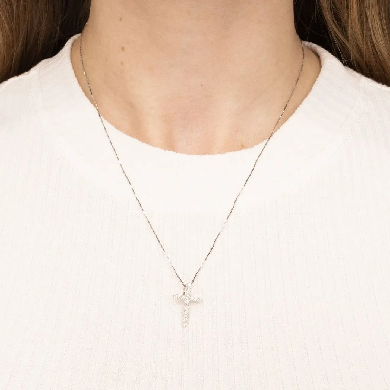 Best necklaces and pendants with rose gold for a warm and romantic appeal-0.30ct Diamond Cross Necklace