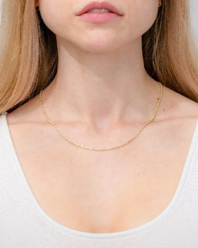 Trendy necklaces and pendants with statement pieces for a bold fashion statement-14k Yellow Gold Rope Chain