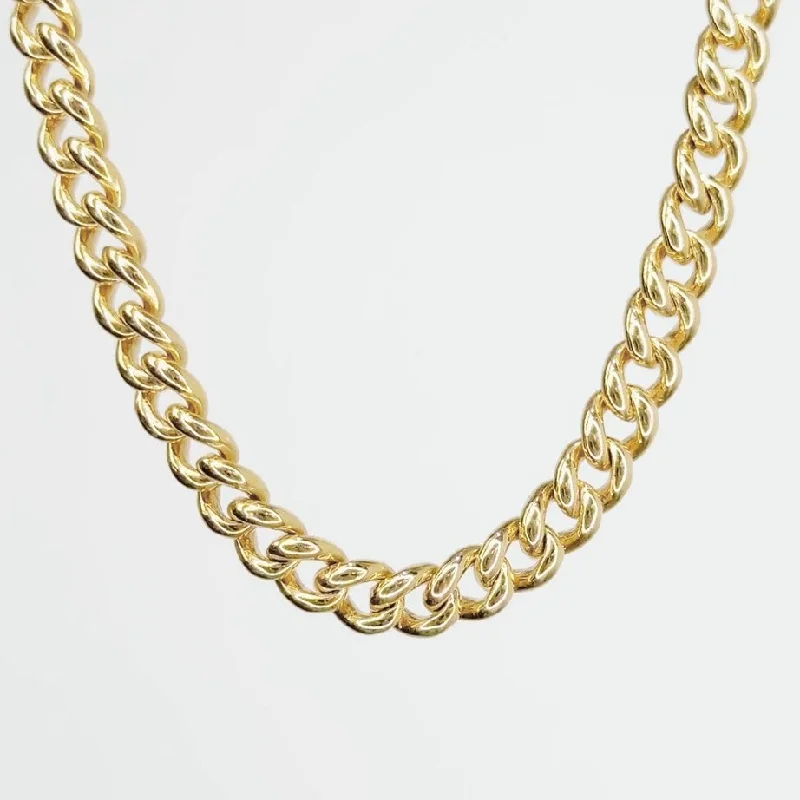 Necklaces and pendants with pearls for a classic and sophisticated touch-5.5mm 18" Bubble Cuban Link Chain