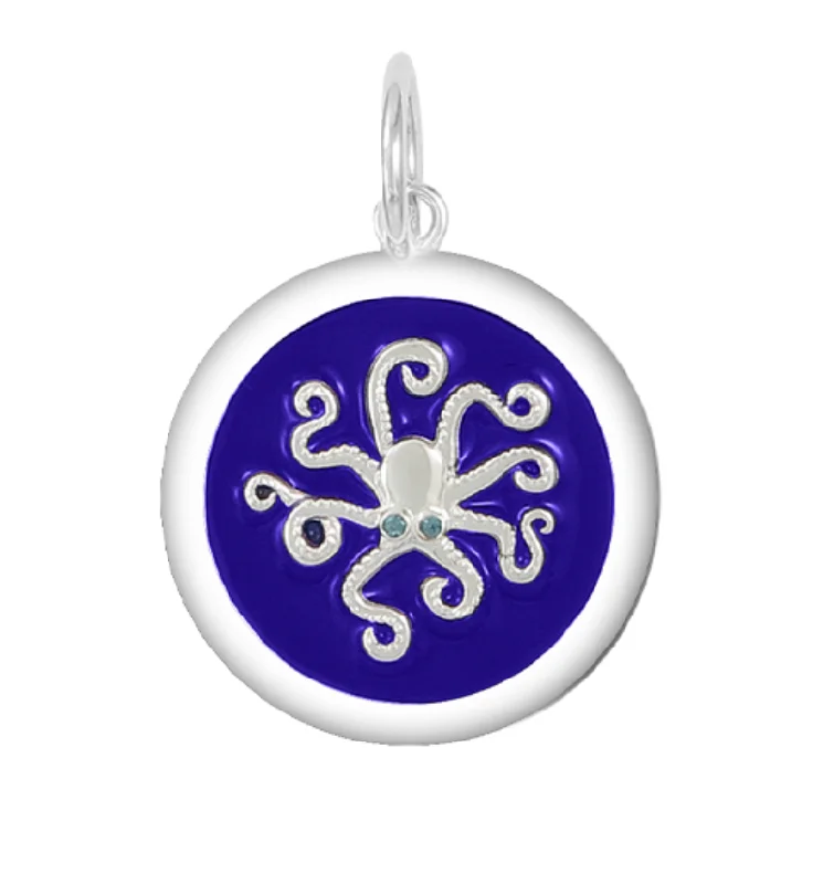 Necklaces and pendants with ocean-inspired designs for a refreshing, beachy feel-27mm Octoput in Indigo