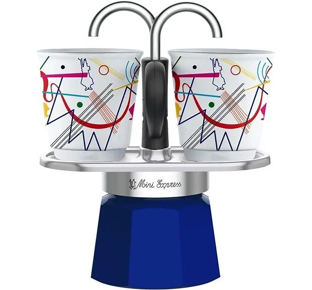 Stylish necklaces and pendants with diamonds for a glamorous and elegant look-Bialetti Mini Express Stove Top Expresso Maker, Kandinsky