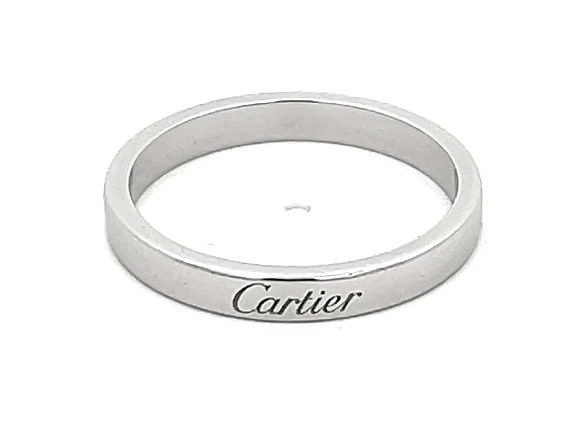 Elegant necklaces and pendants with onyx stones for a sleek, polished look-C De Cartier Wedding Band in Platinum