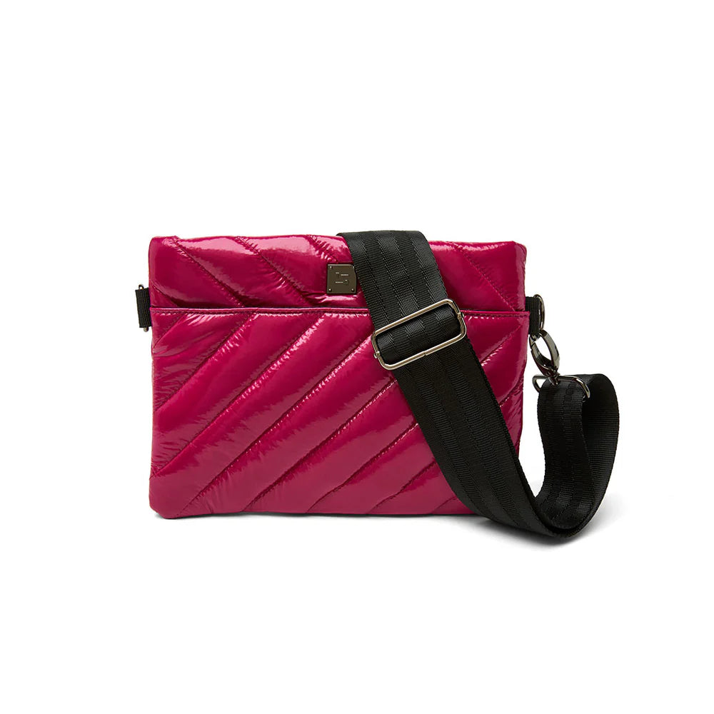 Elegant necklaces and pendants with gold chains for a chic, timeless appearance-Diagonal Bum Bag 2.0 Glossy Garnet