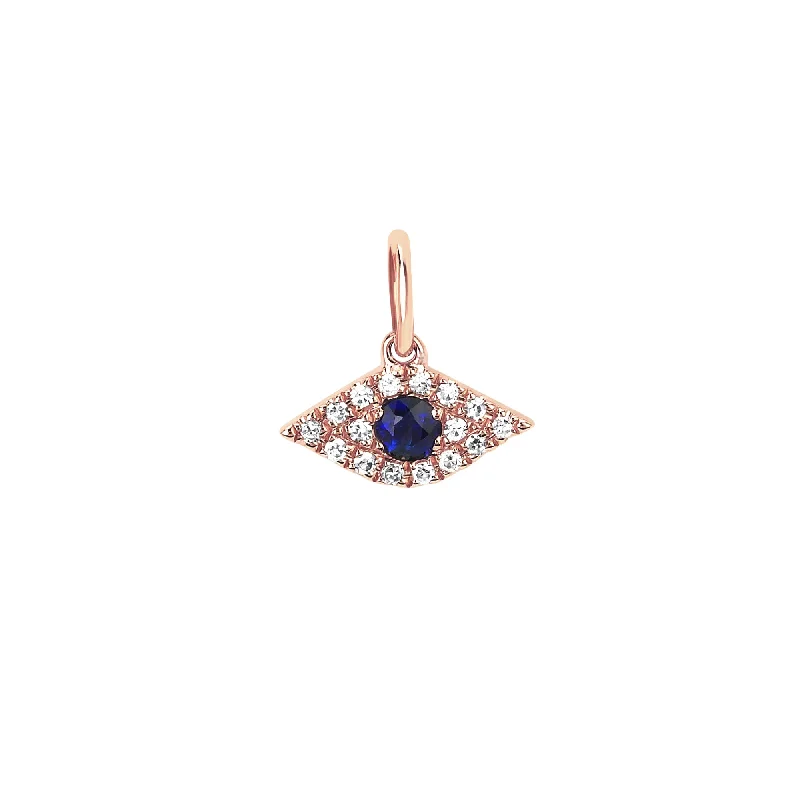 Best necklaces and pendants with gemstone clusters for a bold and colorful effect-Eye Diamond Pendant - Rose Gold