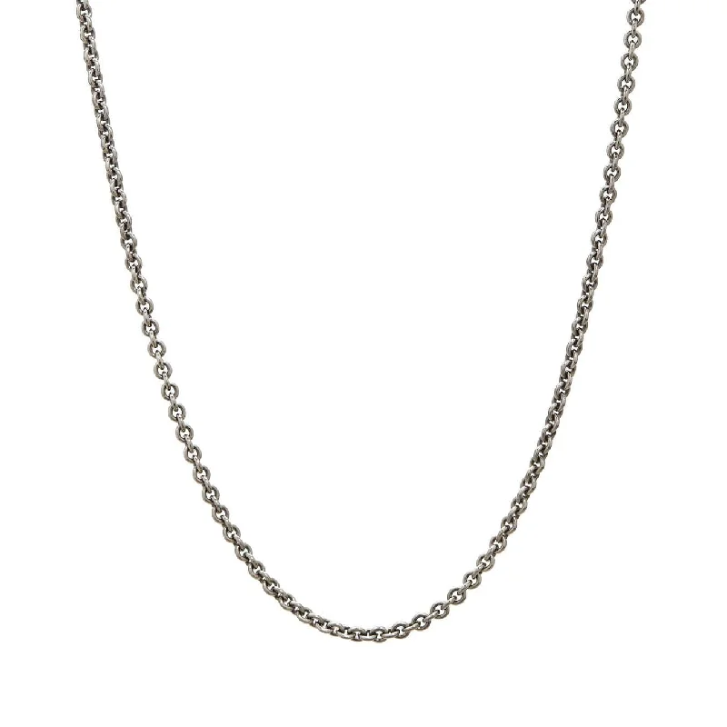 Best necklaces and pendants with matching rings for a coordinated jewelry set-John Varvatos men's 24inch distressed sterling silver cable chain