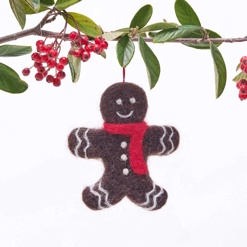 Best necklaces and pendants with silver chains for a sleek, timeless look-Gingerbread Man Ornament