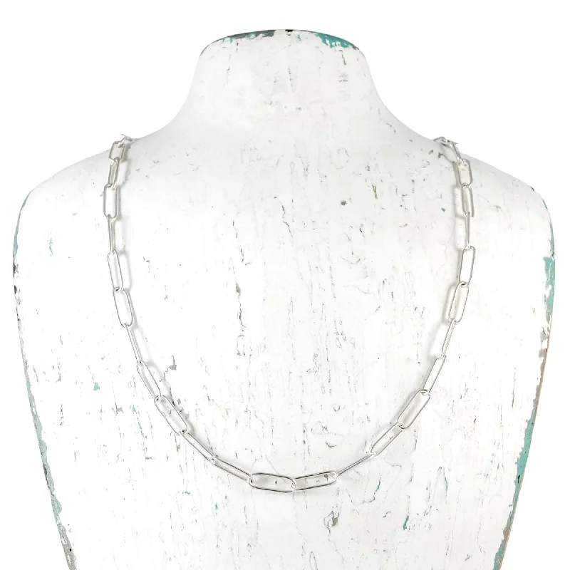 Best necklaces and pendants with layered designs for a chic, stacked look-Petite Paperclip Chain - sterling silver