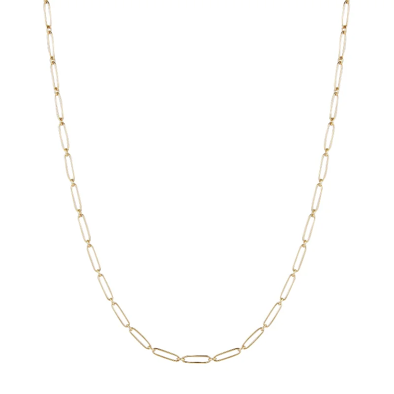 Best necklaces and pendants with cubic zirconia for a budget-friendly dazzling effect-Elongated Link Grover Chain - 22"