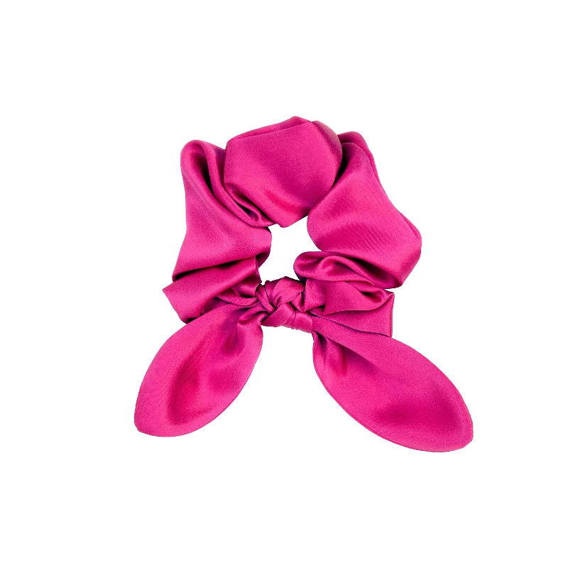 Best necklaces and pendants with zodiac signs for a celestial, astrology-inspired vibe-Fucshia Hair Scrunchie