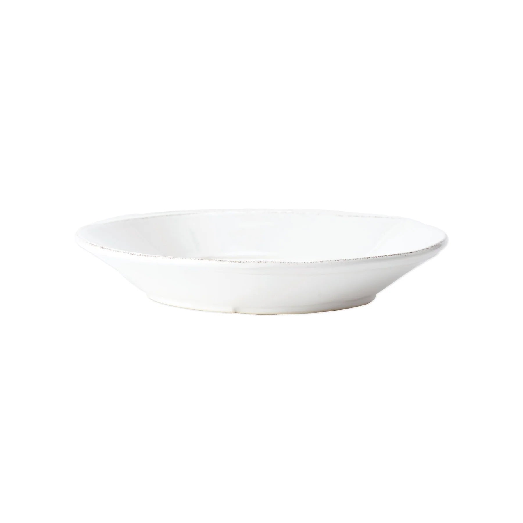 Beautiful necklaces and pendants with diamond-encrusted designs for maximum sparkle-Vietri Lastra White Pasta Bowl