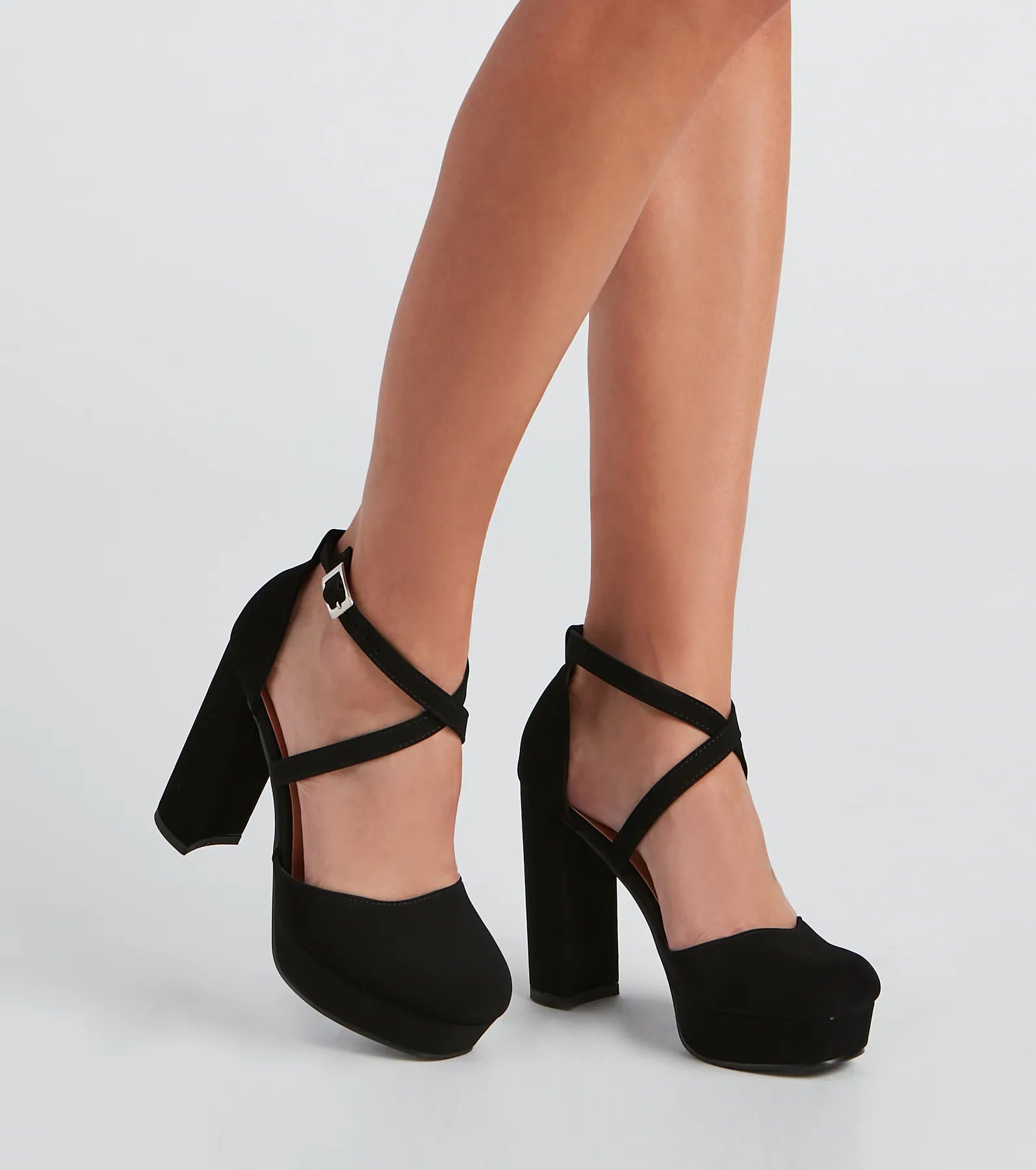 Ladies shoes featuring chenille textures are plush -It-Girl Moment Platform Pumps